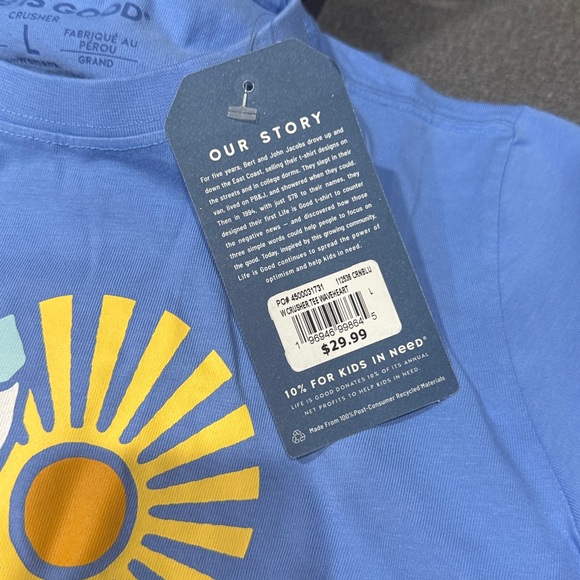 Life is Good Waveheart Short Sleeve Crusher T shirt - Picture 4 of 4